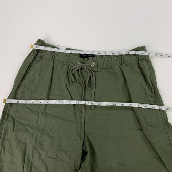 Social Standard Sanctuary Women's Pants Solstice Linen Jogger Pant XXL Green - Picture 6 of 8